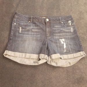 Denim shorts